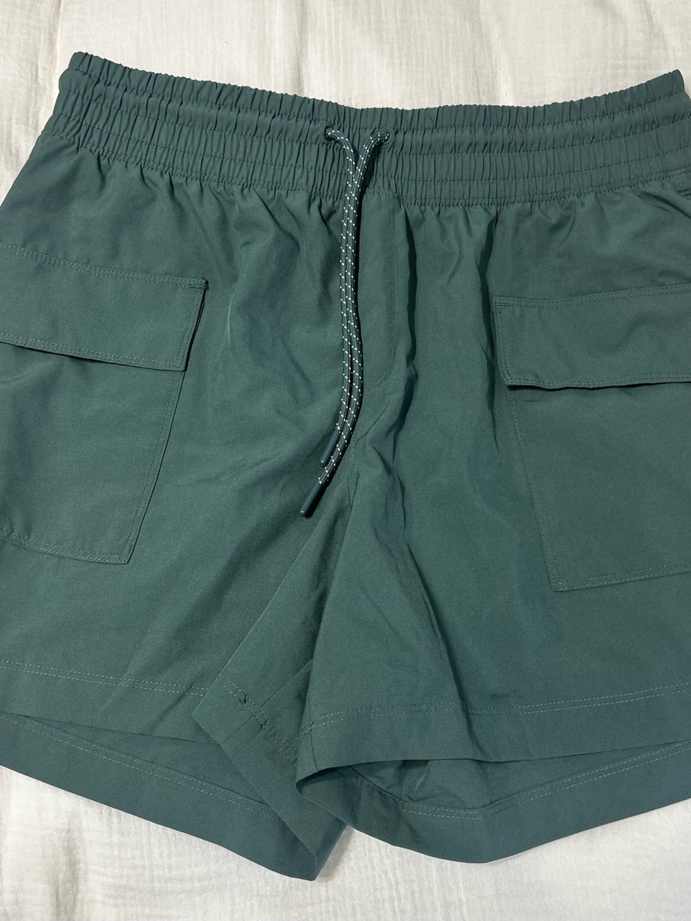 Women’s Elastic Waist Drawstring Shorts - Dark Teal